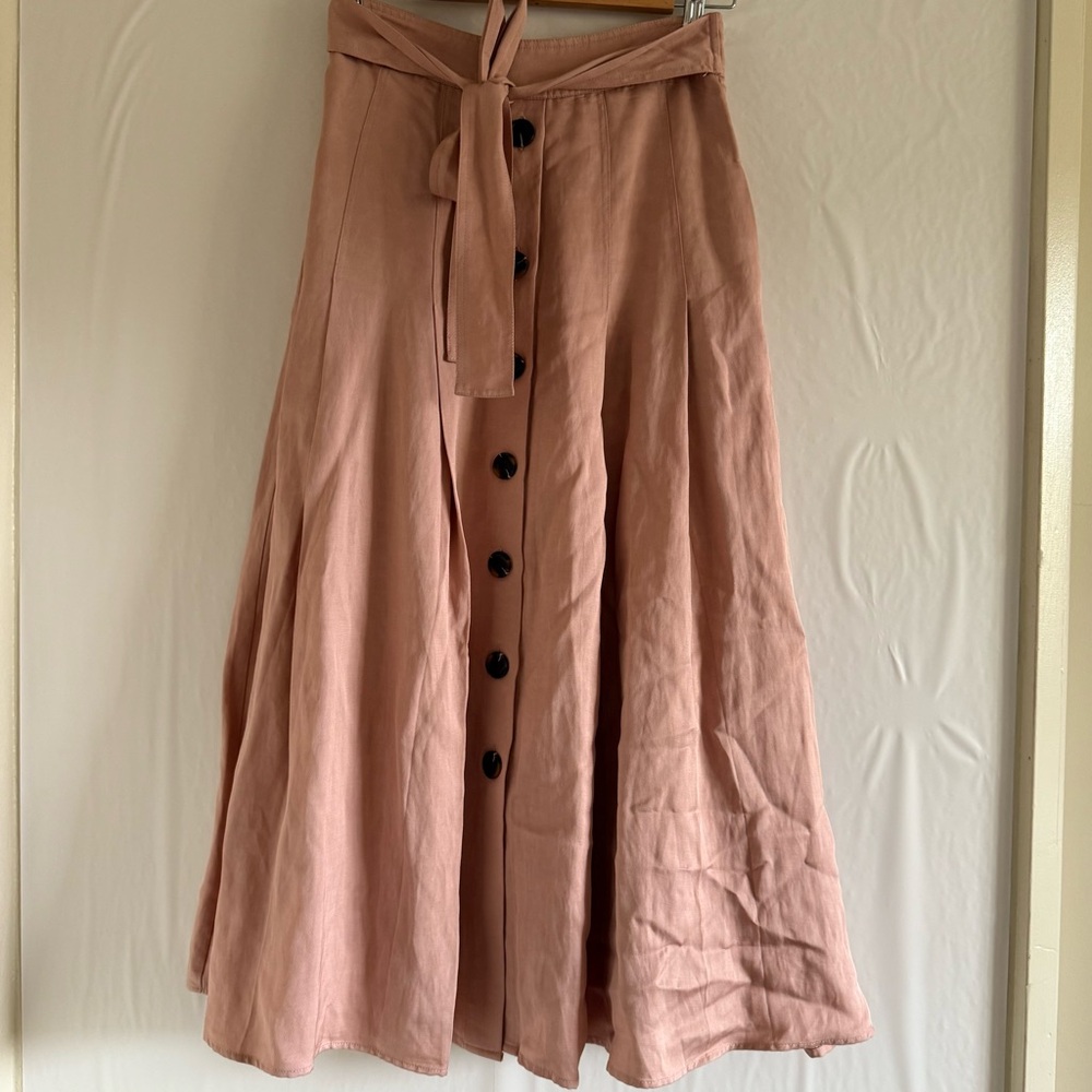 NWT REISS Oakley Button MIDI Skirt Size 4 - Picture 3 of 11